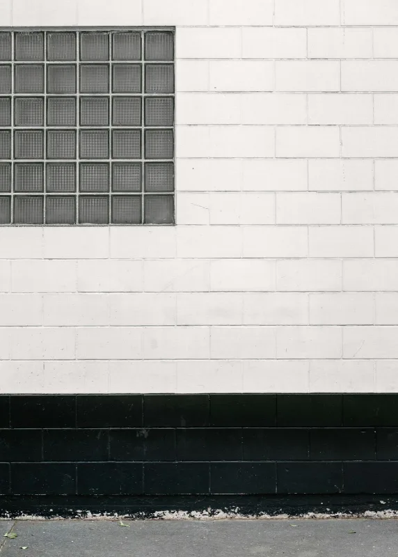 window on white wall mexico