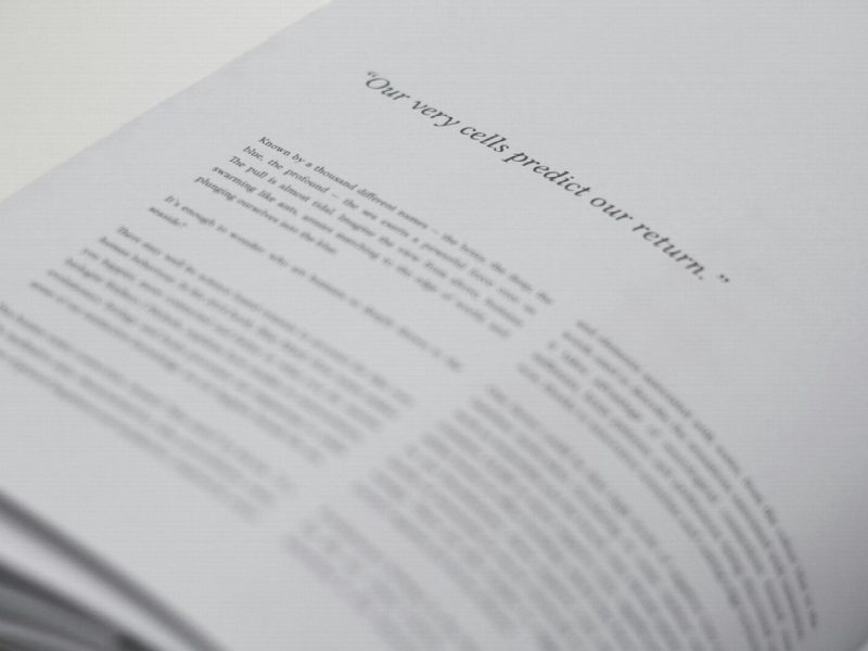 Water Journal is a bi-annual publication exploring the beauty and complexity of all things water. Dedicated to the experience and cultural significance of water, it exists to tell honest stories, whether it’s of a personal matter or on a global scale. Featured essay: Kristina Chelberg